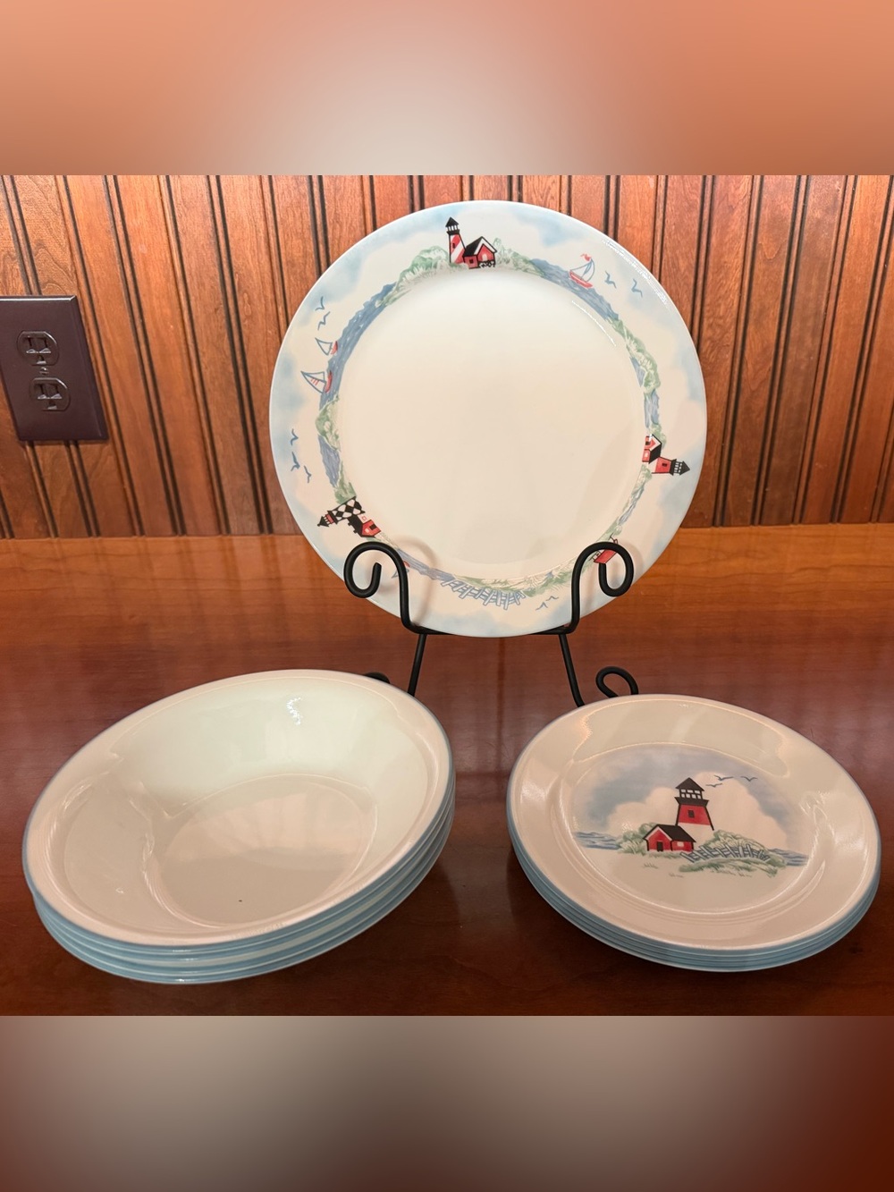 Vintage Outer Banks Lighthouse Corelle dishes